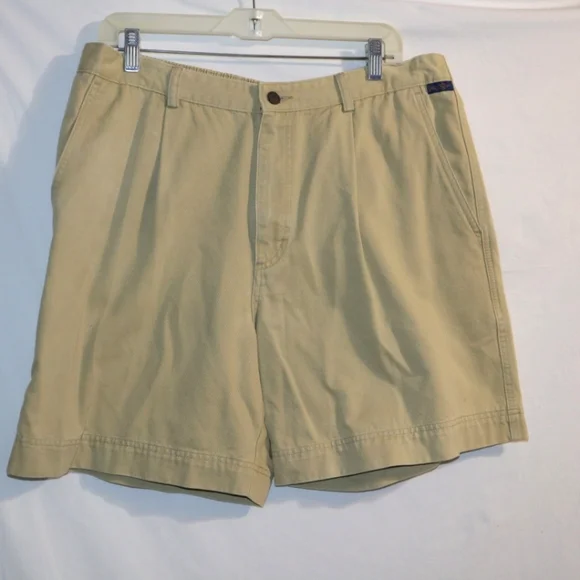 Kahala Men`s Khaki Casual Hawaiian  Shorts - Picture 3 of 8